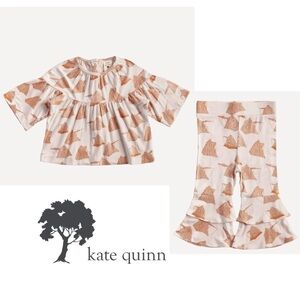 Kate Quinn Long Sleeve Tunic and Anne Pants Bundle - Melon Beach Tents, Size 3T